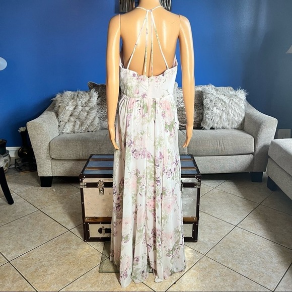 Jenny Yoo Blush Gardens Formal Bridesmaid Prom Dress - Picture 7 of 11